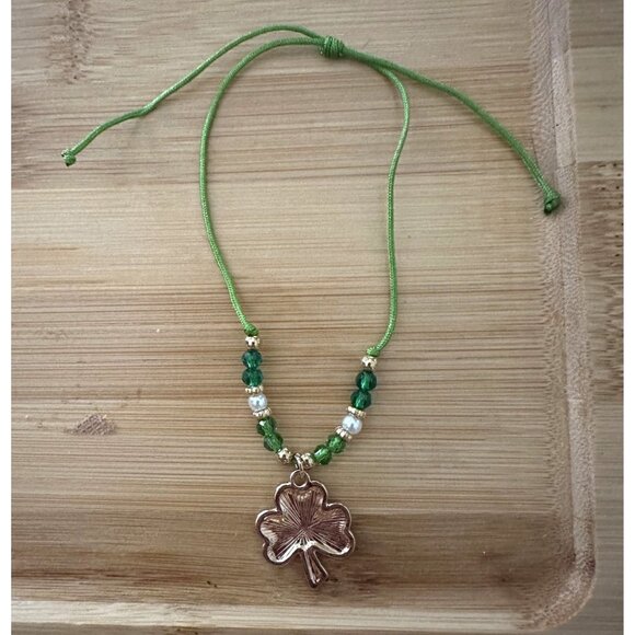 St Patricks Day Shamrock Knotted String Beaded Bracelet Anklet Irish New… - Picture 12 of 12